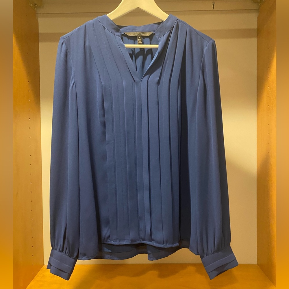 WHBM Blue Blouse